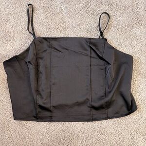 BP Black Satin Camisole Top